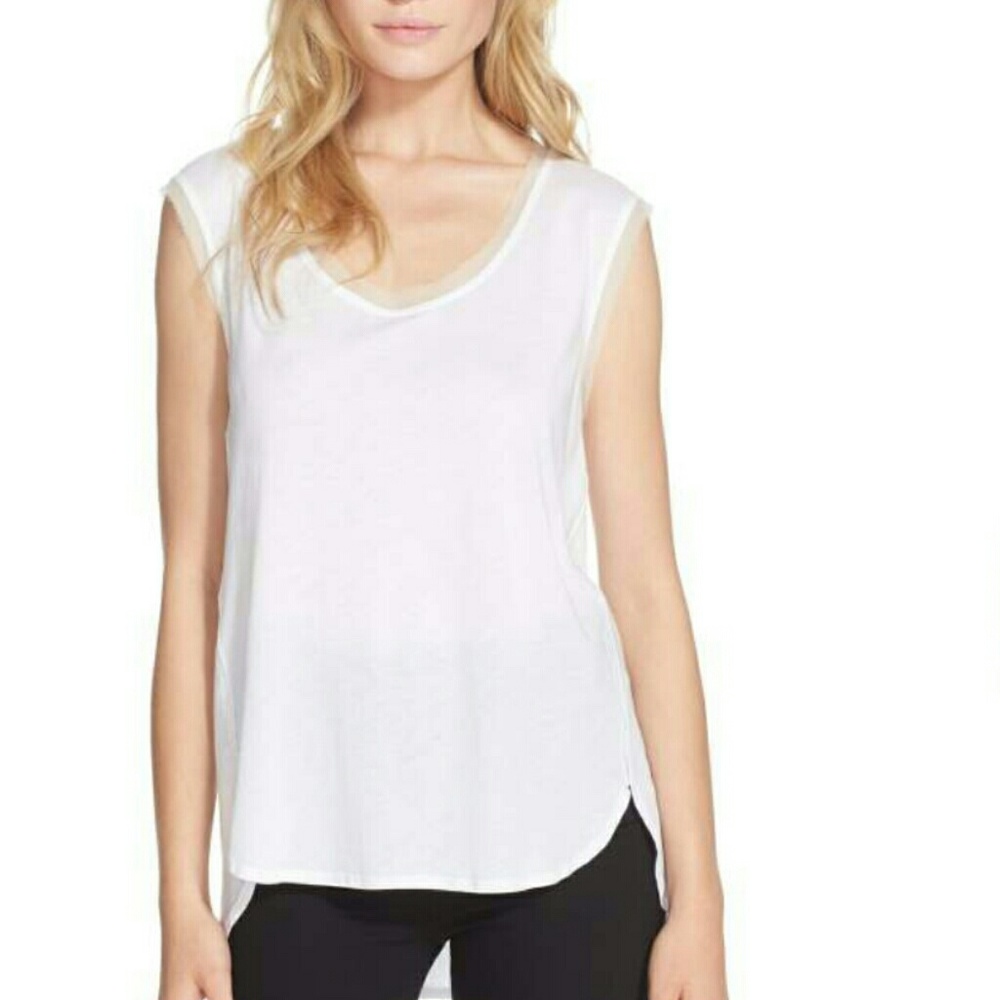 COPY - Rebecca Taylor White 'Jenna' Tank - Picture 3 of 11